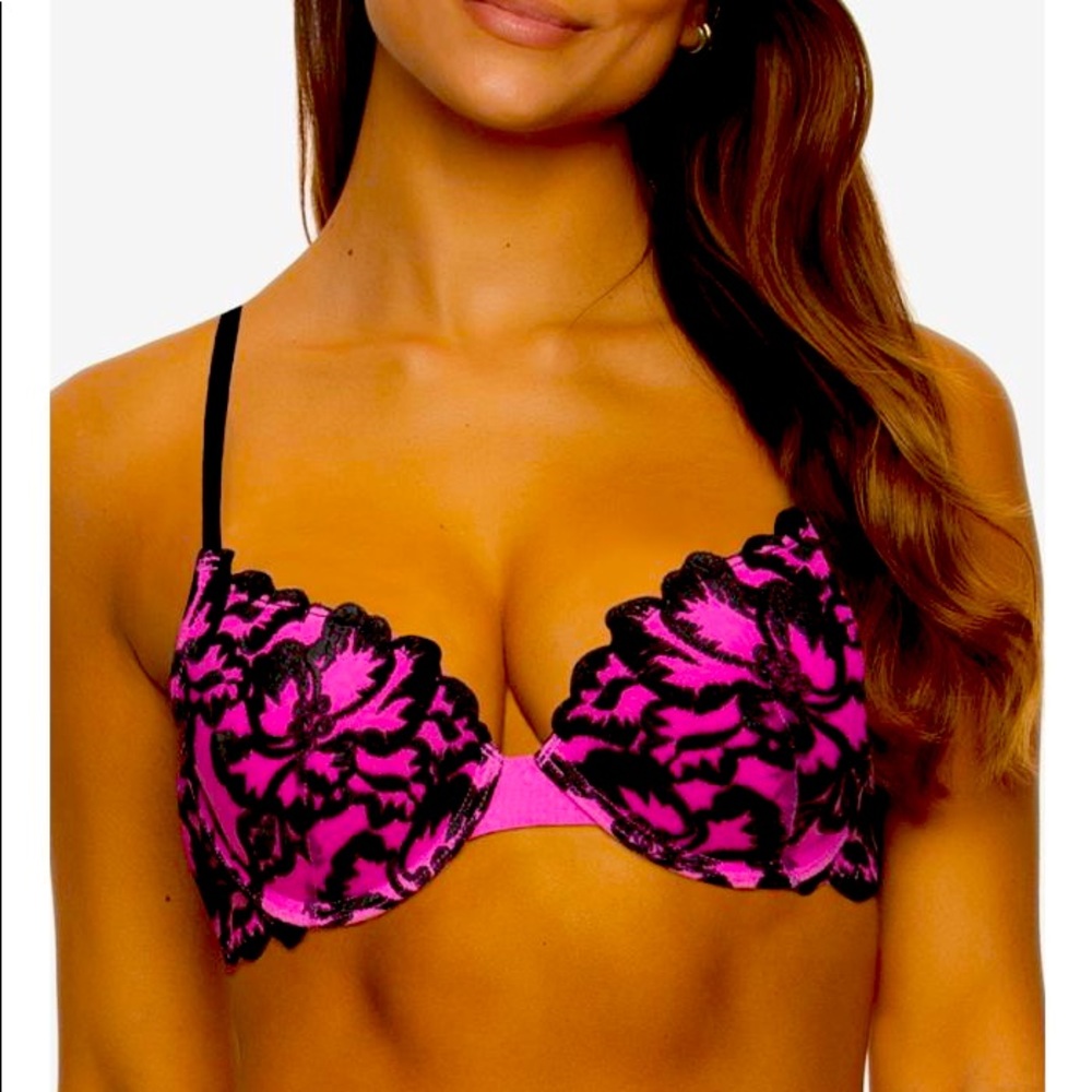 Jezebel Floral Embroidered Lace Push-up Bra